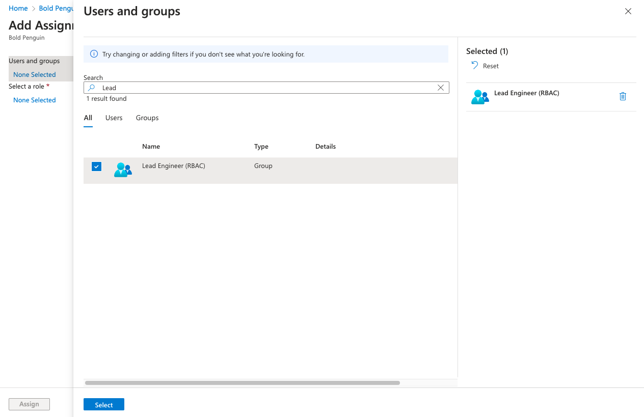 Group select